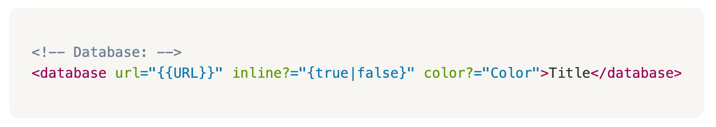 Markdown façon Notion : bases de données