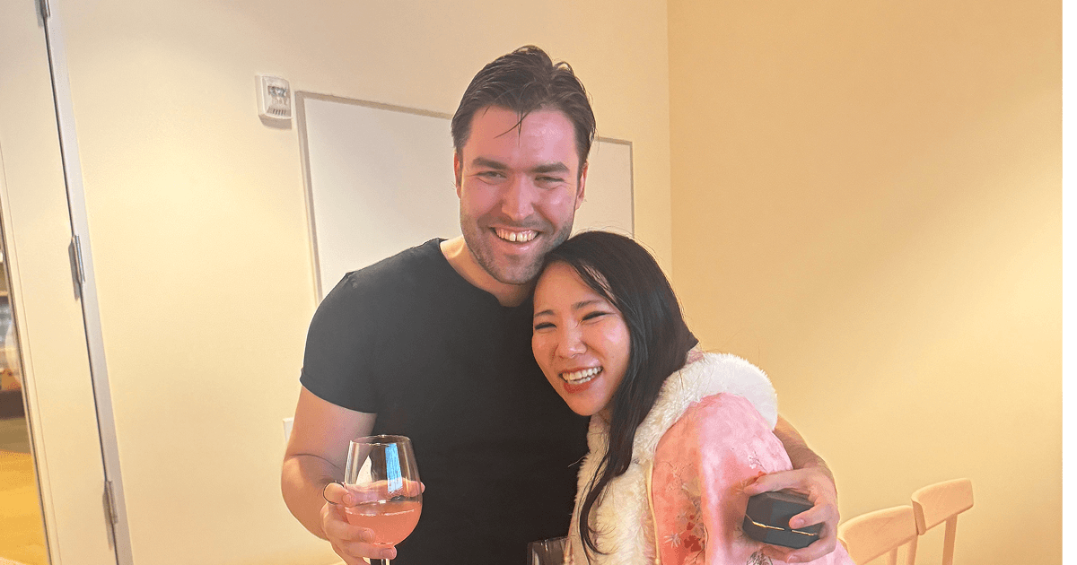 The happy couple