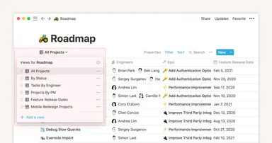 When to use each type of database view